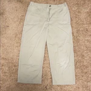 Sonoma Khaki carpenter style capris Sz 10